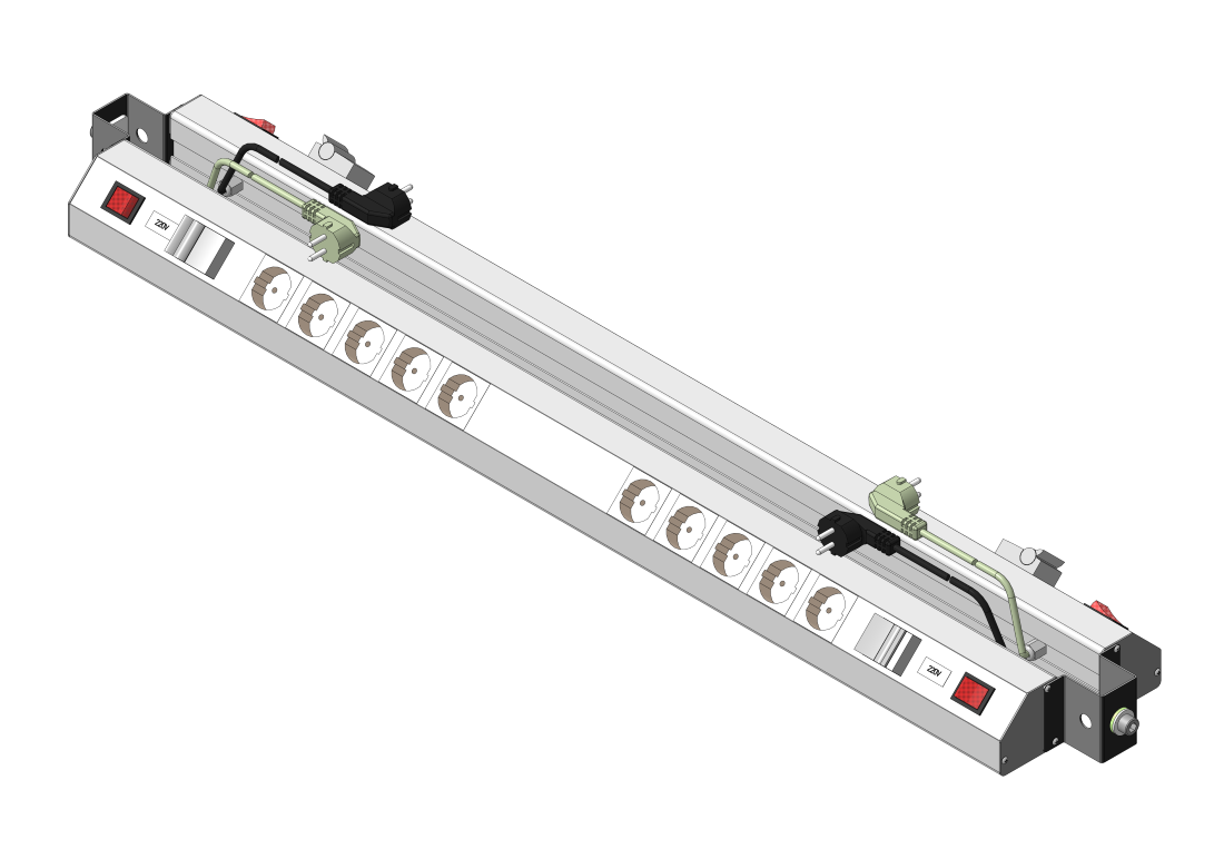 Панель электромонтажная