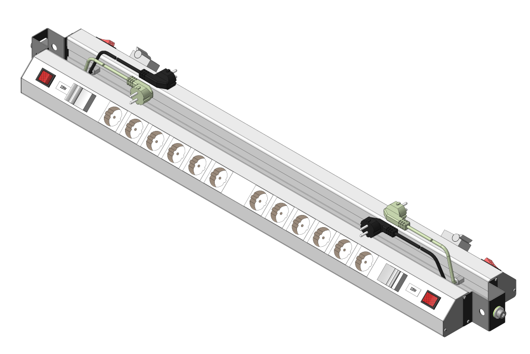 Панели электромонтажные для серии Стандарт-Остров