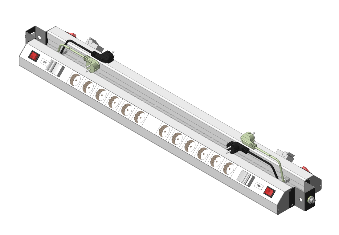 Панель электромонтажная